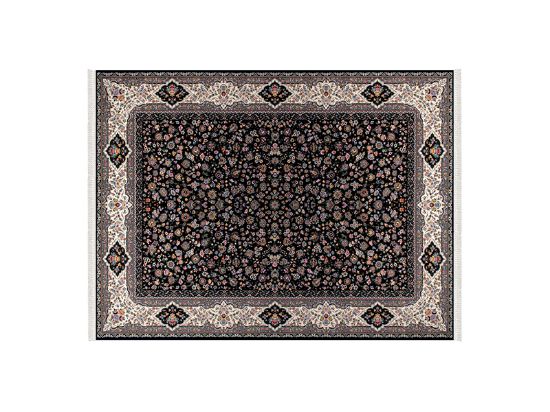 تصویر فرش پاتریس طرح افشان مهربان گل رنگ سرمه ای 1200 شانه